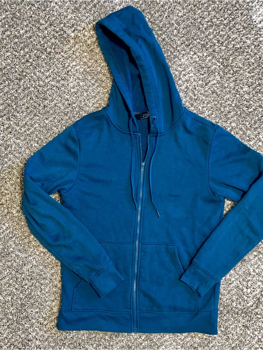 Athletic Works Blue Full-Zip Hoodie Size Small